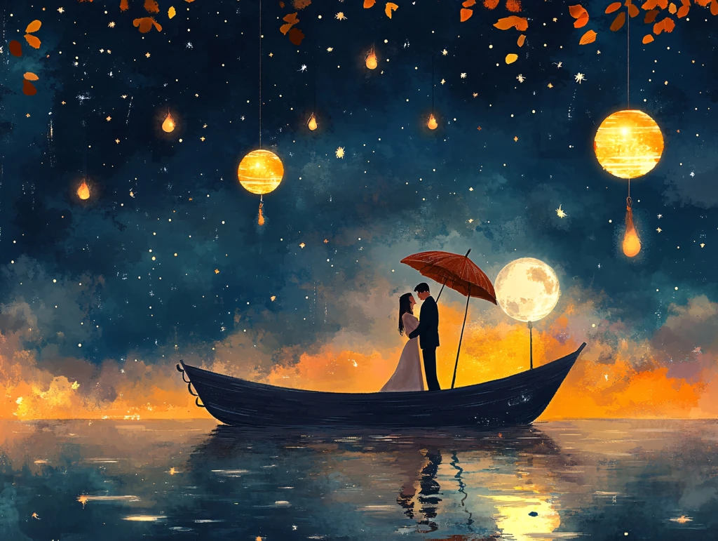 星月河幻想插画