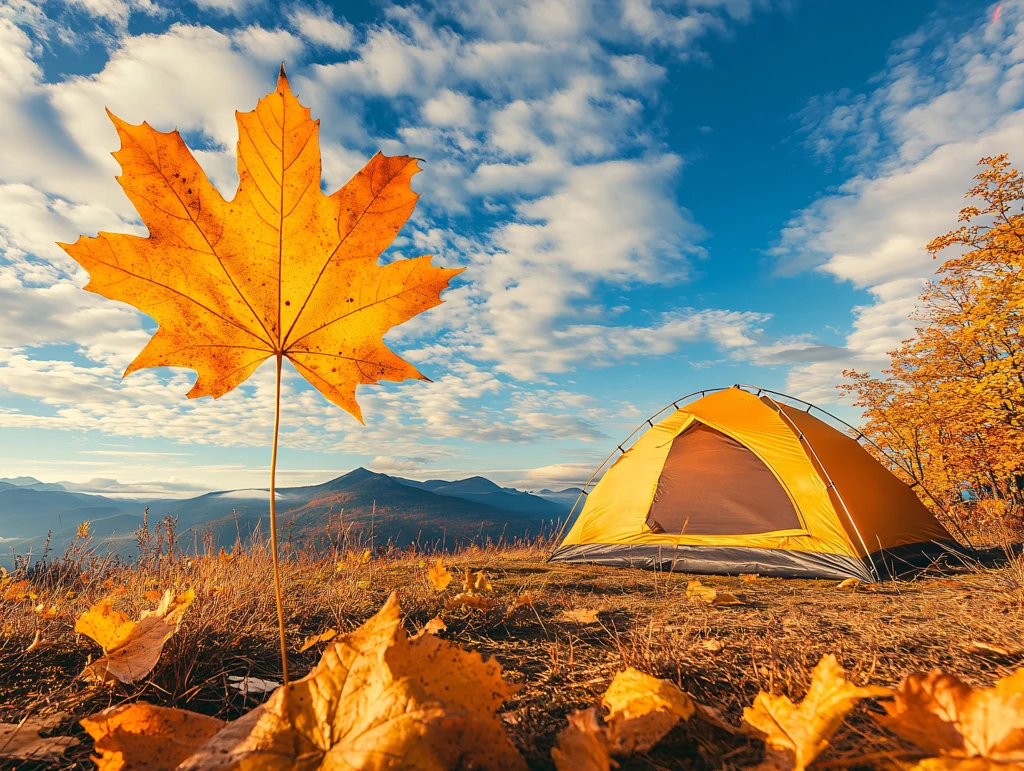 秋日户外帐篷