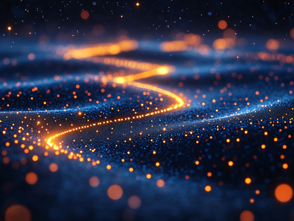 科技感十足的橙色光晕背景图片