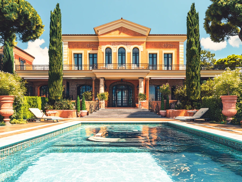 带游泳池的豪宅