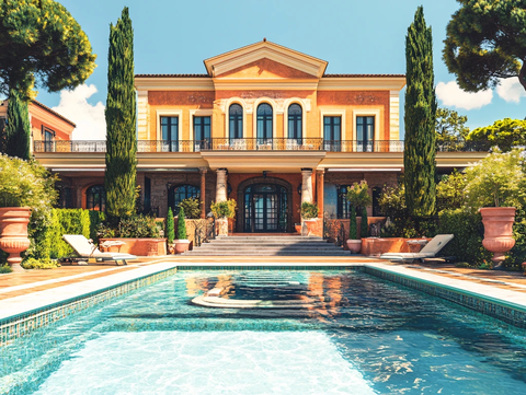带游泳池的豪宅