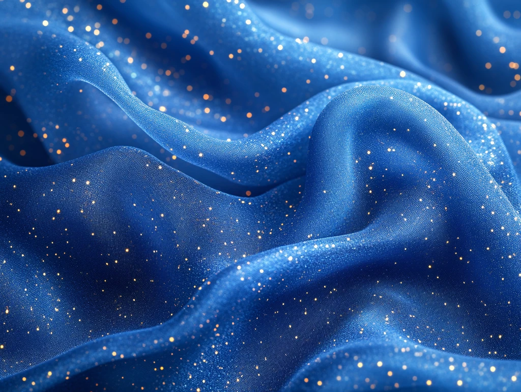 蓝色动感丝绸背景