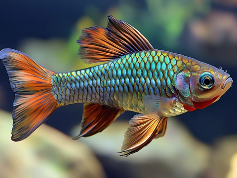 卡通写实红鲤鱼