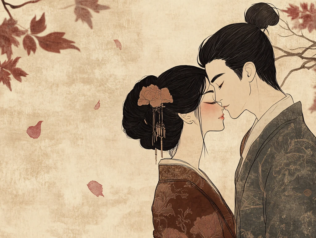 古装情侣插画