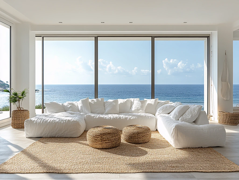 大气客厅落地门窗场景