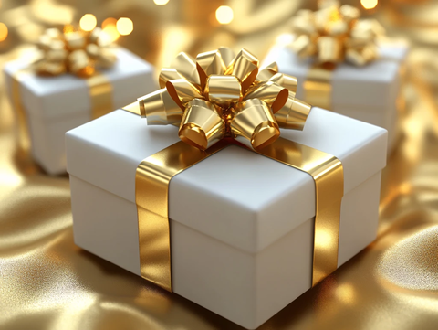 礼盒黄金素材