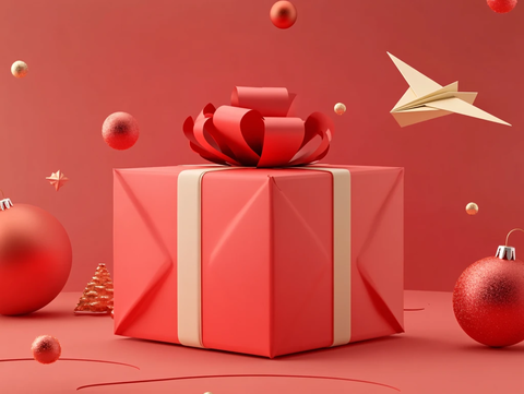 红色礼品盒包装
