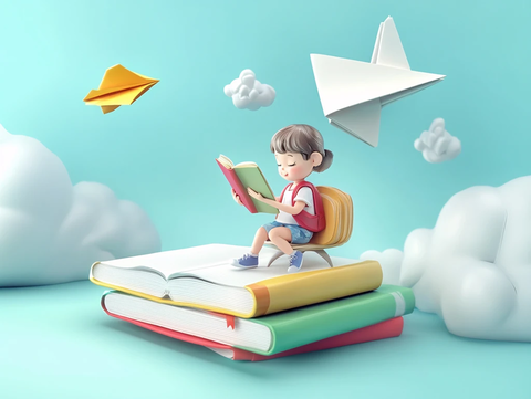 读书学习主题场景