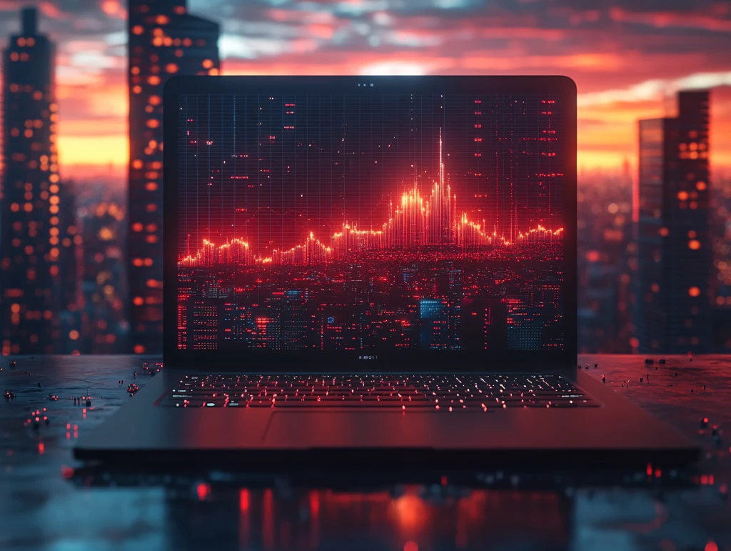 笔记本科技背景