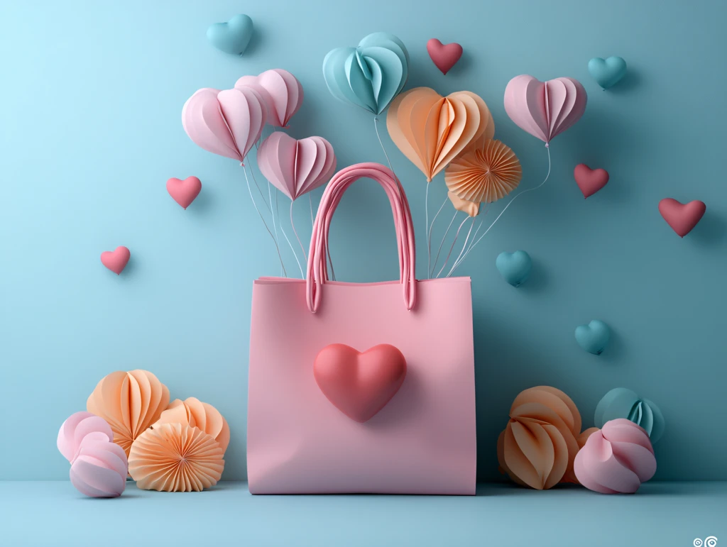 情人节购物袋