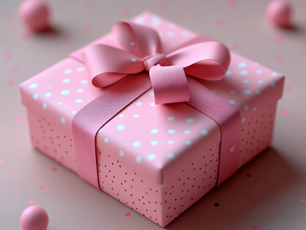 粉色浪漫生日礼物