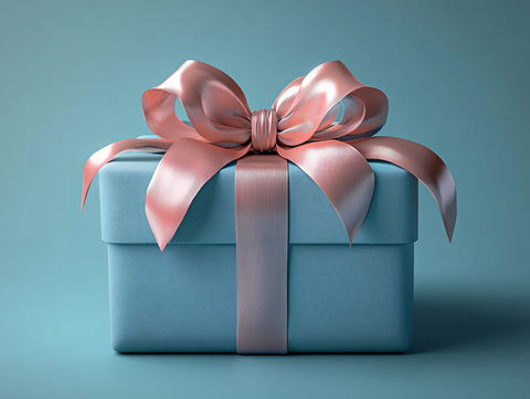 蓝色礼物盒渲染