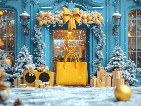 节日奢侈品橱窗