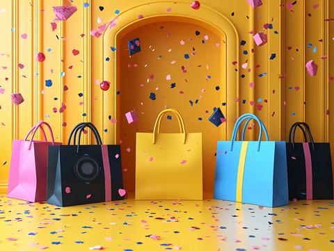 炫彩购物袋设计