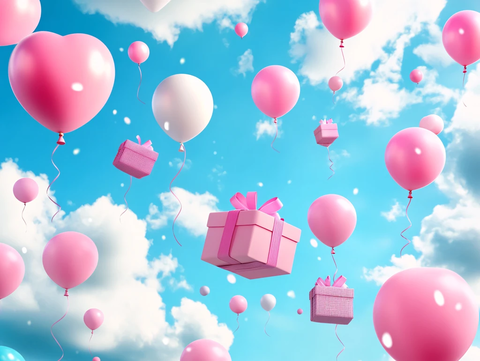 粉色气球派对