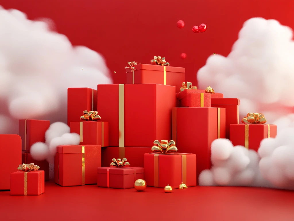 礼盒礼物礼品堆头