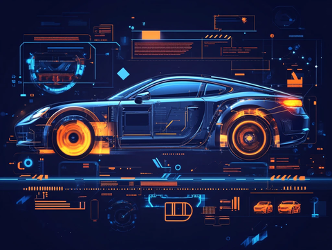 汽车科技背景