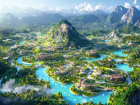 文旅小镇效果图