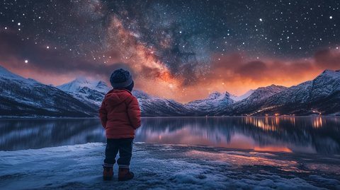 星辰大海男孩背影