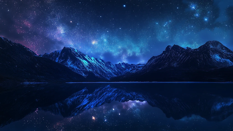 星光璀璨的水面