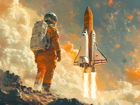 航天科技火箭载人航天