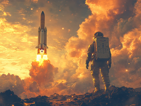 航天科技火箭载人航天