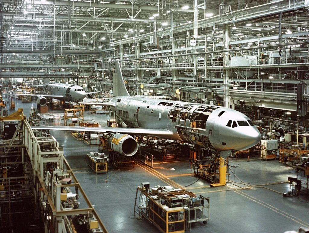 工厂生产线装配