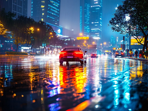 都市雨夜