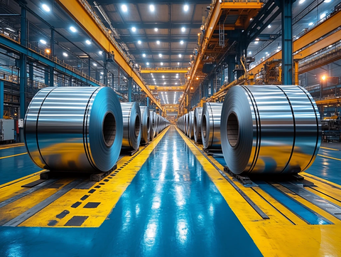 钢材卷钢冷轧钢工厂