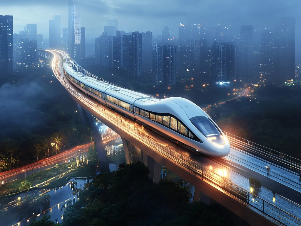 高铁行驶城市门户