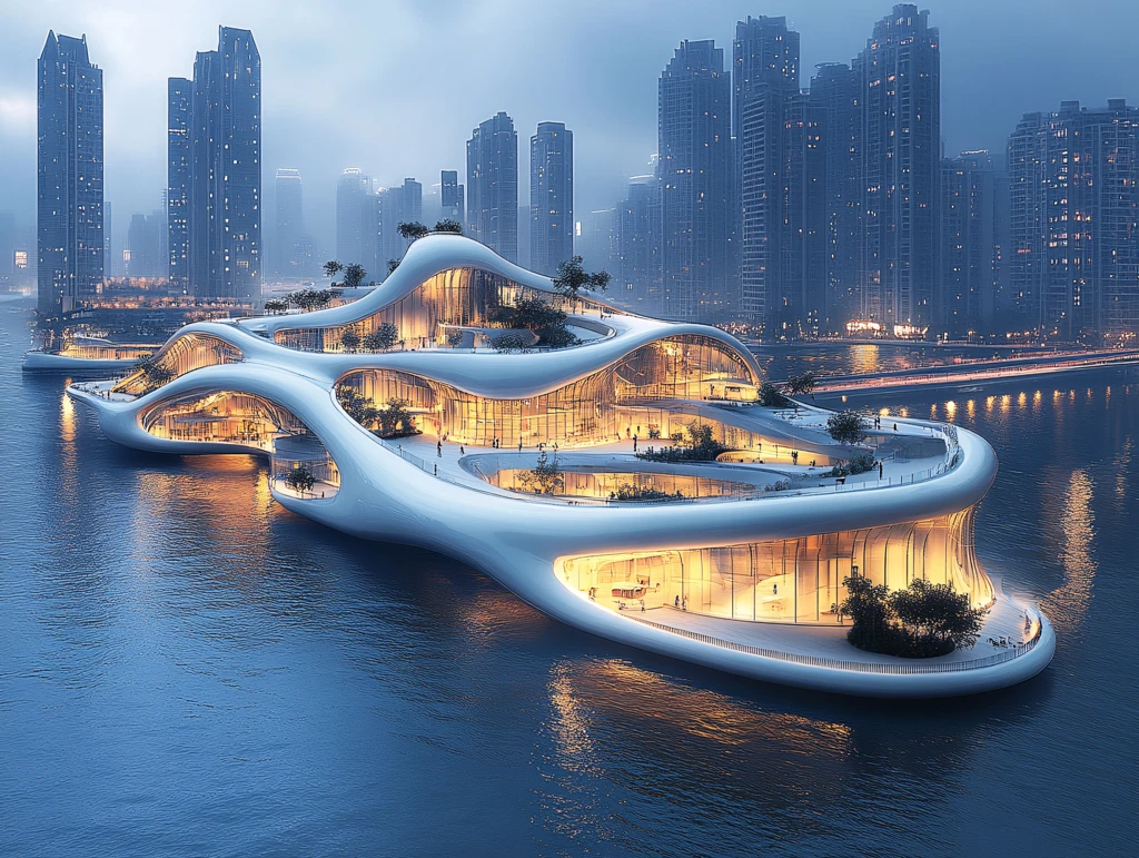 迪拜市悬浮岛设计