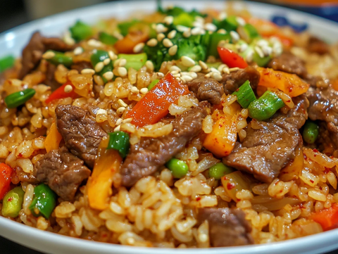 生炒雪花牛肉饭