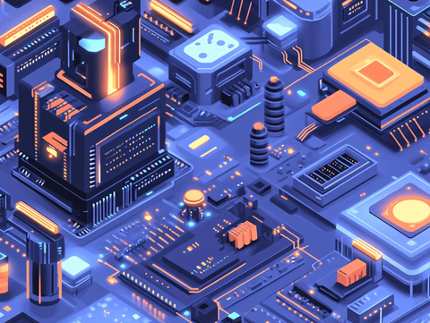 南大数码产业园插画