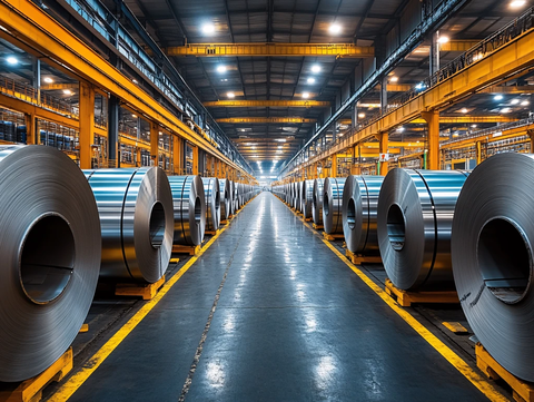 钢材卷钢冷轧钢工厂