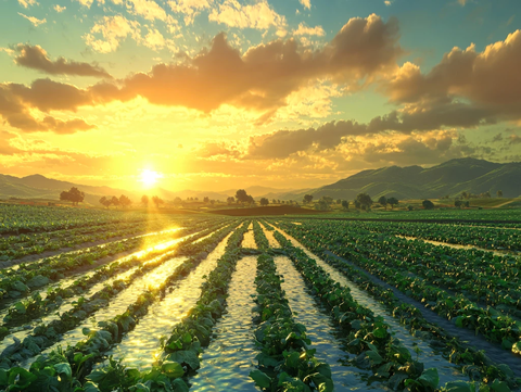 素材草莓种植园