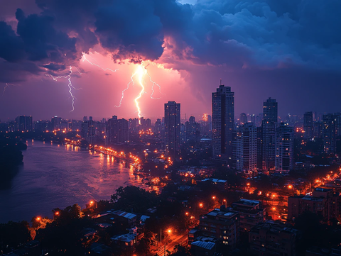 城市闪电