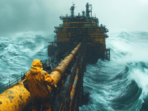 石油开采海上科研