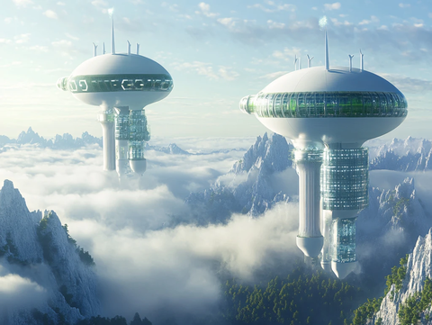 幻想的外星建筑