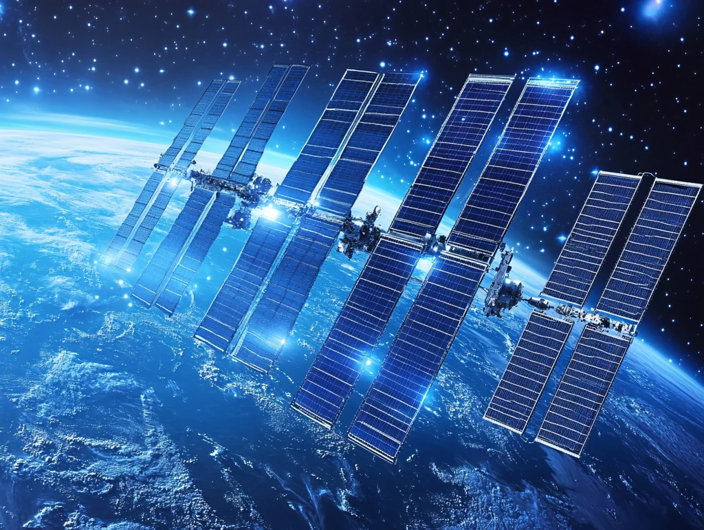 天舟货运飞船电池板