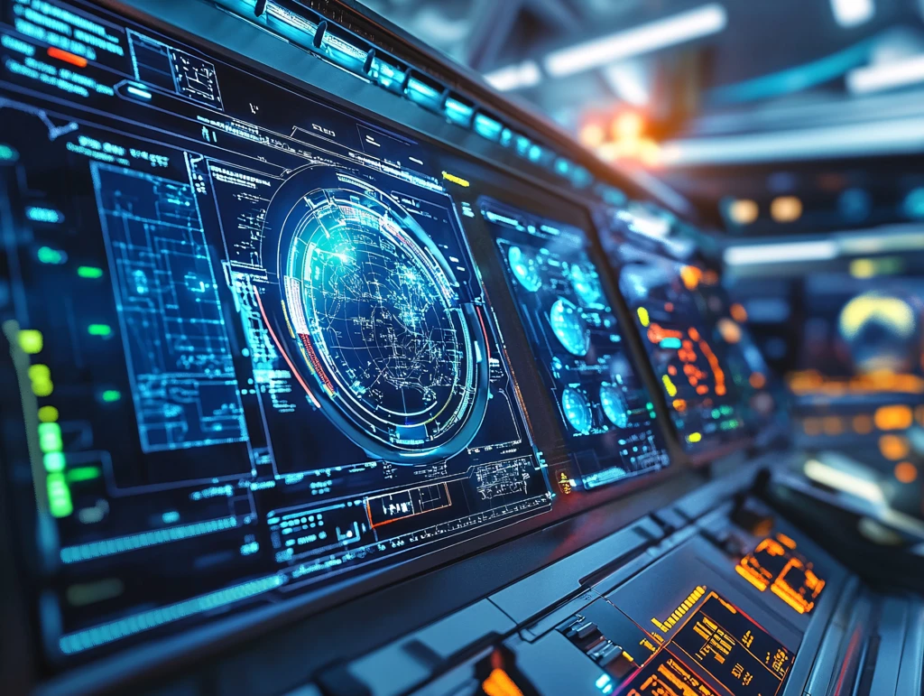 宇宙飞船仪表板