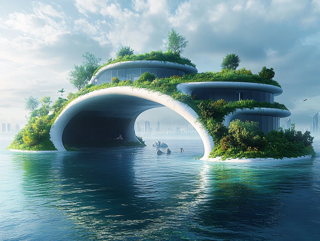 魅力挪威市悬浮岛设计