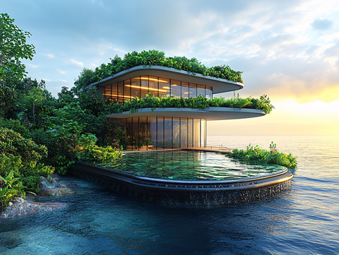 楼西双版纳悬浮岛设计