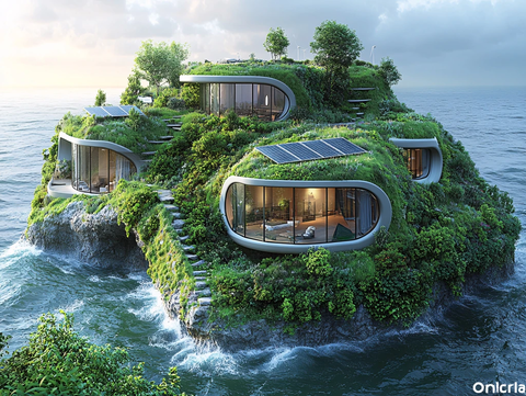 魅力挪威市悬浮岛设计