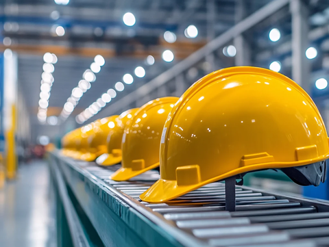 厂前视图安全帽