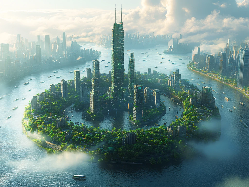 迪拜市悬浮岛设计