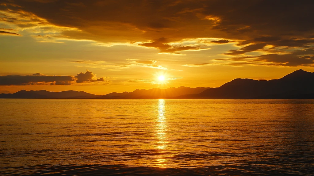 抚仙湖朝霞与霞光