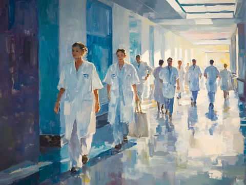 医院抽象画