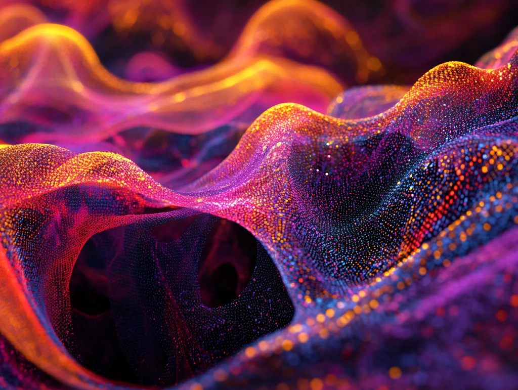 肌理彩色流体背景