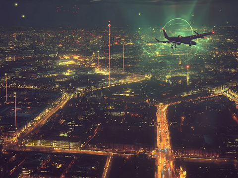 夜景飞行