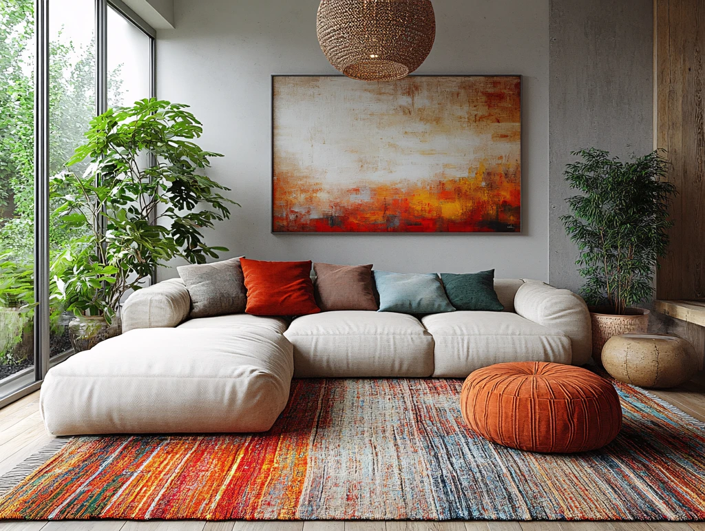 北欧现代地毯装饰画